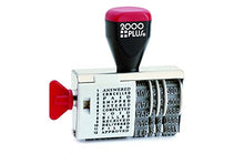 Load image into Gallery viewer, 2000 PLUS Traditional Date and 12 Phrase Stamp, Answered, Cancelled, Paid, Shipped, Entered, Completed, Void, Billed, Received, Delivered, Filed, Approved, 3/8&quot; x 1-1/4&quot; Impression, Black Ink(010180)

