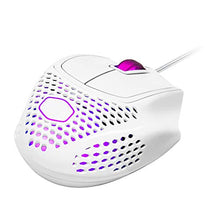 Load image into Gallery viewer, Cooler Master MM720 White Glossy Lightweight Gaming Mouse with Ultraweave Cable, 16000 DPI Optical Sensor, RGB and Unique Claw Grip Shape
