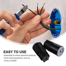 Load image into Gallery viewer, Teansic Waterproof Twist Connectors, 10Pcs Electrical Wire Nuts Grease Cap Outdoor Seal Nuts Caps for Led Landscape Light Irrigation Valves, Black
