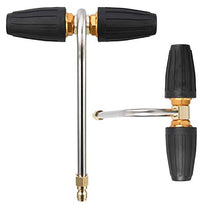 Load image into Gallery viewer, RIDGE WASHER Gutter Cleaner Attachment for Pressure Washer, with 2 Rotary Turbo Nozzle, 1/4 Inch Quick Disconnect, 3300 PSI
