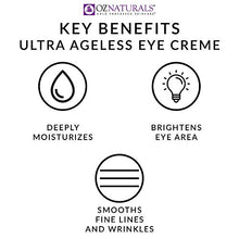 Load image into Gallery viewer, OZNaturals Anti Aging Eye Cream: Ultra Ageless Eye Creme for Men &amp; Women - Under Eye Cream Treatment for Bags, Wrinkles, Crows Feet, Dark Circles, and Puffiness - Day and Night Wrinkle Cream - 1 Fl Oz
