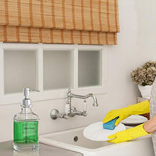 Load image into Gallery viewer, GLADPURE Soap Dispenser - 2 Pack, 18 Oz Antique Design Thick Glass Hand Soap Dispensers; with 304 Rust Proof Stainless Steel Pump, 6Pcs Clear Stickers, for Kitchen, Bathroom
