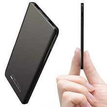 Load image into Gallery viewer, Triple USB Outputs Super Slim Power Bank Ultra Thin, Attom Tech 5000mAh Mini Portable Charger External Phone Battery Pack Small Dual USB Outlet, Emergency Phone Power Backup
