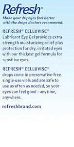 Refresh Celluvisc Lubricant Eye Gel Drops, Single-Use Containers, 30 Count (Pack of 1)