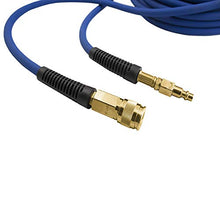 Load image into Gallery viewer, Estwing E1450PVCR 1/4" x 50' PVC / Rubber Hybrid Air Hose with Fittings Lightweight Kink-Resistant Compressed Air Hose with Solid Brass Couplings, Blue and Yellow
