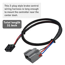 Load image into Gallery viewer, RED WOLF Trailer Brake Control Wiring Harness Adapter Connector for 2009-2019 Ford F-150/Flex/Lincoln, 2019-2021 Bronco Fit Brake Controller to Towing Hitch Trailer Motorhome
