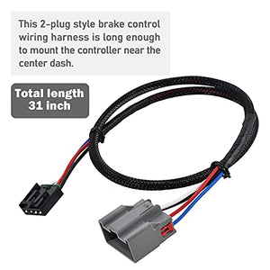 RED WOLF Trailer Brake Control Wiring Harness Adapter Connector for 2009-2019 Ford F-150/Flex/Lincoln, 2019-2021 Bronco Fit Brake Controller to Towing Hitch Trailer Motorhome