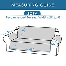Load image into Gallery viewer, H.VERSAILTEX 100% Waterproof Sofa Protector Cover Couch Covers for Dogs / Pets | Sofa Covers for 3 Cushion Couch Leather Sofa Slipcovers with Non Slip Backing (Seat Width 68&quot;, Grey)
