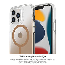Load image into Gallery viewer, ZAGG Gear4 Milan Snap Case - MagSafe Compatible Clear Case with Beautiful Detailing - for Apple iPhone 13 Pro - Gold,702008221
