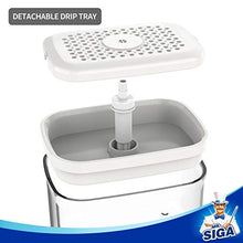 Load image into Gallery viewer, MR.SIGA 2 in 1 Premium Soap Dispenser and Sponge Holder, Dishwashing Soap Pump Dispenser for Kitchen Countertop, White
