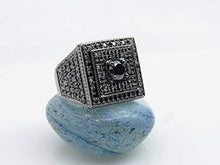 Load image into Gallery viewer, Dazzlingrock Collection 2.80 Carat (ctw) Black Rhodium Plated 10K Round Black Diamond Mens Ring, White Gold, Size 10
