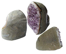 Load image into Gallery viewer, AMOYSTONE Natural Amethyst Quartz Cluster 1-2 LBS Crystal Stone Purple Small Irregular for Healing Reiki Home Decoration
