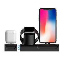 Load image into Gallery viewer, Daite Charging Stand for Apple Products,3 in 1 Charging Dock Stand Compatible with iPhone Xs/Xs Max/Xr/X/8 plus/8/7plus/7/iWatch Series 4/3/2/1. (3 in 1)
