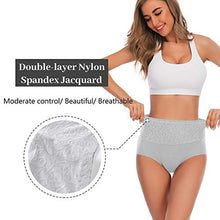 Load image into Gallery viewer, YaShaer Underwear Women High Waist Full Coverage Ladies Briefs Cotton Tummy Control Panties C-Section Recovery (5 Pack)
