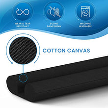 Load image into Gallery viewer, Everlasting Comfort Under Door Draft Stopper - Thicker 2" Foam Strip Blocks 50% More Noise and Wind - Seal Bottom of Doors 30" to 36" - Interior Front Door Sweep, Blocker, Soundproofing Guard
