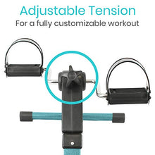 Load image into Gallery viewer, Vive Desk Bike Cycle - Foot Pedal Exerciser - Foldable Portable Foot, Hand, Arm, Leg Exercise Pedaling Machine - Folding Mini Stationary Bike Pedaler, Fitness Rehab Gym Equipment (Teal)
