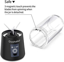 Load image into Gallery viewer, USB Blender, Doshabal Portable Personal Blender, Smoothie Blender to go, Rechargeable Blender shakes and smoothies
