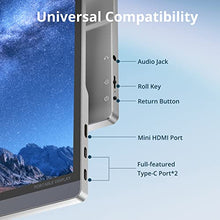 Load image into Gallery viewer, Dragon Touch 4K Portable Monitor - 15.6 Inch IPS HDR Gaming Monitor 100% sRGB FreeSync with Speakers VESA Compatible for Xbox PS4 Nintendo Switch Laptop PC Phone Mac Surface (Not Touchscreen)
