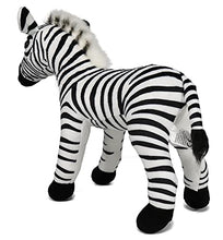 Load image into Gallery viewer, Zebra Stuffed Animal,Lifelike Plush Toy,11 Inches
