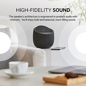 Belkin SoundForm Elite Hi-Fi Smart Speaker + Wireless Charger (Alexa Voice-Controlled Bluetooth Speaker) Sound Technology by Devialet (Black)