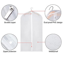 Load image into Gallery viewer, Zilink Hanging Garment Bag Lightweight Suit Bags Dust-Proof (Set of 6) with Sturdy Full Zipper for Closet Storage and Travel [Upgraded Version]
