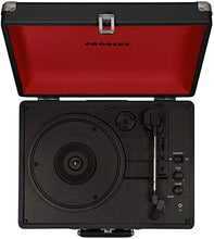 Load image into Gallery viewer, Crosley CR8005D-BK Cruiser Deluxe Vintage 3-Speed Bluetooth Suitcase Turntable, Black
