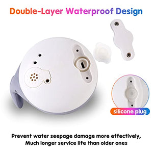 2022 Upgraded Baby Bath Toys, 1500 mAh Rechargeable Bath Toys with Double Layer Waterproof, Light Up Whale Spray Water Bathtub Toys for Toddlers Infant Kids Boys Girls, Pool Bathroom Baby Toy