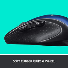 Load image into Gallery viewer, Logitech M510 Wireless Computer Mouse – Comfortable Shape with USB Unifying Receiver, with Back/Forward Buttons and Side-to-Side Scrolling, Blue
