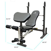 Load image into Gallery viewer, Marcy Folding Standard Weight Bench – Easy Storage MWB-20100
