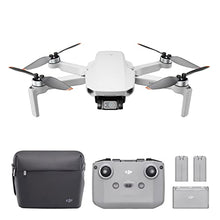 Load image into Gallery viewer, DJI Mini 2 Fly More Combo – Ultralight Foldable Drone, 3-Axis Gimbal with 4K Camera, 12MP Photos, 31 Mins Flight Time, OcuSync 2.0 10km HD Video Transmission, QuickShots, Gray
