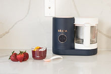 Load image into Gallery viewer, BEABA Babycook Neo, Glass 4 in 1 Steam Cooker &amp; Blender, Comes with Stainless Steel Basket and Reservoir, 5.5 Cup Capacity (Midnight)
