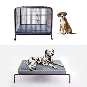 Western Home Large Dog Bed for Large, Jumbo, Medium Dogs, Orthopedic Pet Bed Waterproof Mattress with Removable Washable Cover, Thick Egg Crate Foam Dog Bed with Non-Slip Bottom