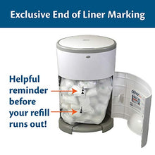 Load image into Gallery viewer, Dekor Classic Hands-Free Diaper Pail | White | Easiest to Use | Just Step – Drop – Done | Doesn’t Absorb Odors | 20 Second Bag Change | Most Economical Refill System
