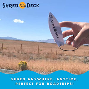 Shred Deck Finger Surfboard | Toy Finger Surf Board | Surf The Wind | Mini Surfboard for Kids Teens Adults | Surf Anywhere Anytime (Black)