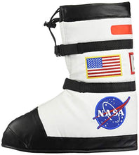 Load image into Gallery viewer, Aeromax Astronaut Boots, Size Large, White, with NASA patches
