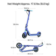 Load image into Gallery viewer, Segway Ninebot eKickScooter ZING E8 Kids Electric Kick Scooter for Boys and Girls, Lightweight and Foldable, New Cruise Mode, Blue
