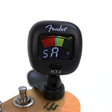 Load image into Gallery viewer, Fender FT-2 Professional Clip on Tuner for Acoustic Guitar, Electric Guitar, Bass, Mandolin, Violin, Ukulele, and Banjo
