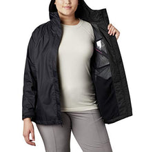 Load image into Gallery viewer, Columbia Women&#39;s Plus SizeTested Tough in Pink Rain Jacket Ii Size, Black, 2X
