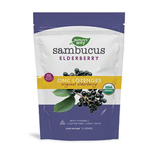 Load image into Gallery viewer, Nature&#39;s Way Organic Sambucus Lozenge, Elderberry and Zinc, 24 count pouch (Packaging May Vary)
