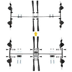 10L0L Universal 4/6 Passenger Golf Cart Seat Belt Bracket Kit for EZGO, Club Car, Yamaha