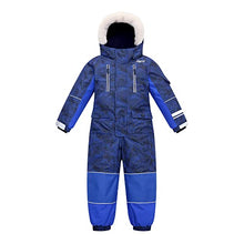 Load image into Gallery viewer, Yueta Boys Snowsuit One Piece Kids Ski Suit Coveralls Ski Jackets Jumpsuits Waterproof for 5 Years Toddler Snowboarding
