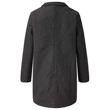Load image into Gallery viewer, WYTong Women&#39;s Fashion Long Sleeve Cardigan Autumn And Winter Long-sleeved Woolen Casual Sweater Coat(Gray,L)
