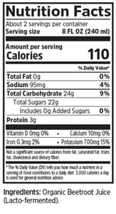 Biotta Organic Beet Juice - 100% Natural Beetroot Superfood - Helps Support Blood Pressure, Brain, Stamina & Energy - Natural Nitric Oxide & Potassium Booster - Gluten Free (16.9 Fl Oz, Pk of 6)