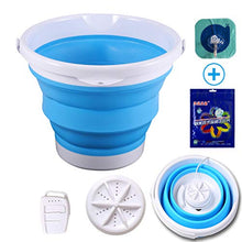 Load image into Gallery viewer, Portable Mini Foldable Washing Machine with Turbo Compact Ultrasonic Washer, Folding laundry Lazy Magic Tub USB Powered Lightweight Washer for Home Travel Dormitory Apartment
