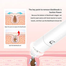 Load image into Gallery viewer, Blackhead Remover Pore Extractor Vacuum Cleaner, Professional Home Spa Skin Care Pimple Acne Whitehead Sucker Cleanser Kit with 4 Probes For Women Men Face Tool Blackhead Vacume Remover
