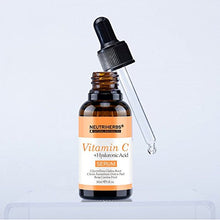 Load image into Gallery viewer, Vitamin C serum - Highest Naturally Concentrated Vitamin C serum + 30% Hyaluronic Acid - Organic Skin Care for Anti-Aging Wrinkle Facial serum for Face &amp; Eyes - Vegan Vitamin C Serum Paraben Free
