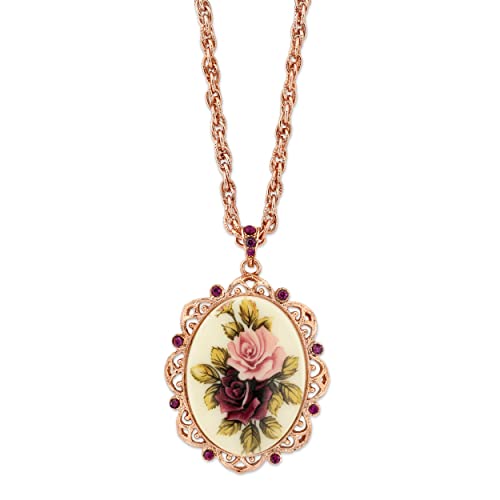 1928 Jewelry Manor House Victorian Pendant Necklace, 28