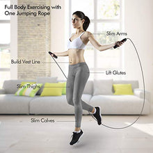 Load image into Gallery viewer, FITFORT Jump Rope, Tangle-Free Rapid Speed Jumping Rope Cable with Ball Bearings for Women, Men, and Kids, Adjustable Steel Jump Rope Workout with Foam Handles for Fitness, Home Exercise &amp; Slim Body
