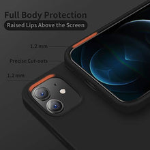 Load image into Gallery viewer, Cordking Designed for iPhone 12 Case, Designed for iPhone 12 Pro Case, Silicone Shockproof Phone Case with [Soft Anti-Scratch Microfiber Lining] 6.1 inch, Navy Blue
