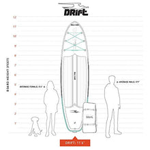 Load image into Gallery viewer, Drift 11'6" Inflatable Stand Up Paddle Board, SUP with Accessories | Coiled Leash, Pump, Lightweight Paddle, Fin &amp; Backpack Travel Bag (Native)
